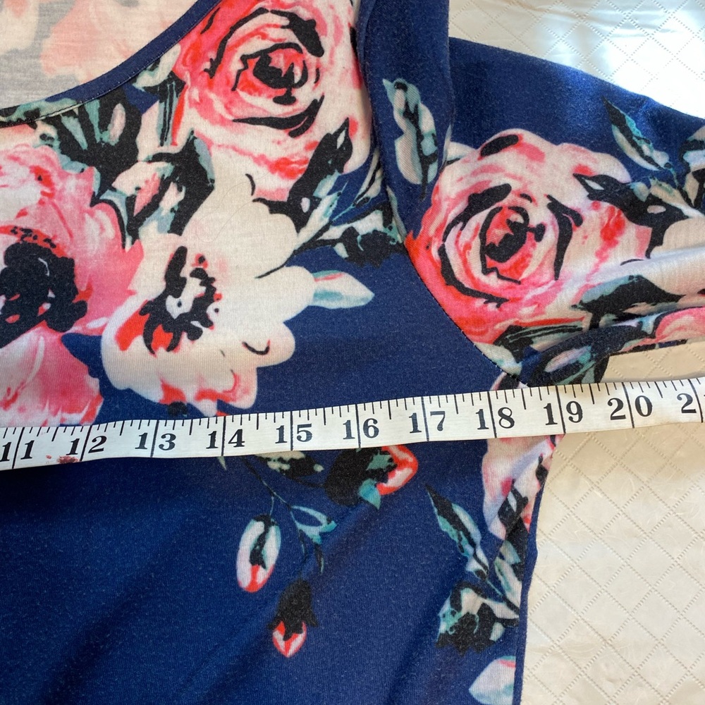 Amazon Navy Floral Maxi Dress - Picture 3 of 4